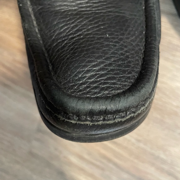 Salvatore Ferragamo black leather loafer